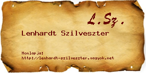 Lenhardt Szilveszter névjegykártya